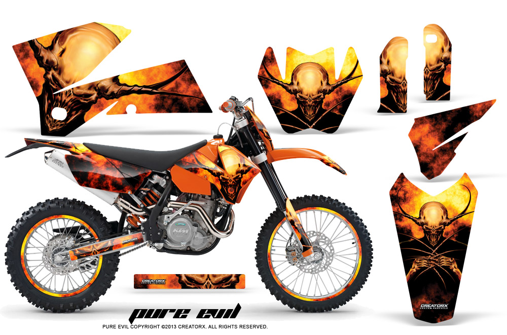 KTM C4 Graphics Kit Pure Evil NP Rims